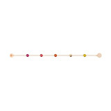 Swarovski Remix Collection Timeless Bracelet with Red and Orange Crystals