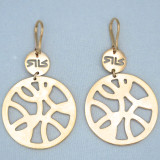 Rose Gold Circle Earrings, Small