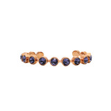 Rebecca Bangle with Round Purple Swarovski Crystals Rebecca Bangle with Round Purple Swarovski Crystals