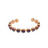 Rebecca Bangle with Round Purple Swarovski Crystals Rebecca Bangle with Round Purple Swarovski Crystals
