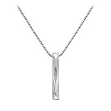 Hot Diamonds Sparkle Bar Silver Pendant