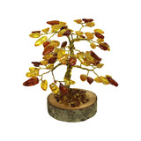 Baltic Amber Tree Wire Bonsai Natural Stone Decor
