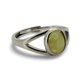 Baltic Amber - Butterscotch Amber Minimalist Adjustable Ring