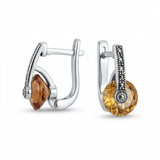 Zultanite Color Changing Spinner Leverback Earrings in Silver