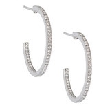 Crislu Classic Open Hoop Earrings