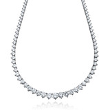 Crislu Classic Graduated Tennis Necklace