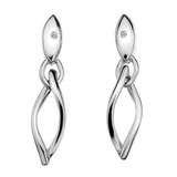 Hot Diamonds Open Twist Drop Earrings