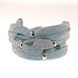 Adami & Martucci Silver Mesh Bracelet with Silver Cuffs