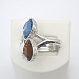 Rebecca Large Tri-Stone Ring