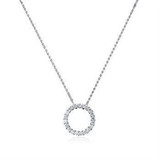 Miss Crislu Open Circle White CZ Pendant