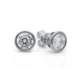 Crislu Precious Silver Stud Earrings