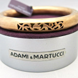 Adami and Martucci Matte Finish Filigree Bangle, Rose-Gold