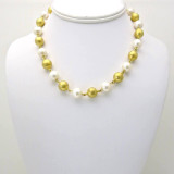 Adami and Martucci Gold Balls and Freshwater Pearls Necklace