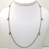 Adami and Martucci Classic Silver Chain with Small Drops