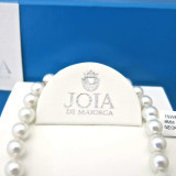 White Round Pearl Necklace, 8 mm