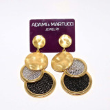 Adami & Martucci Tri-Circle Mesh Earrings 