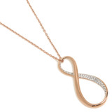 Swarovski Exist Infinity Pendant, Rose Gold