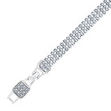 Swarovski Clim Bracelet White Crystal Mesh