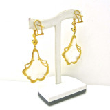 Ginkgo Leaf Drop Earrings