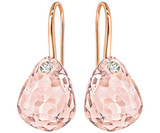 Swarovski Parallele Pink Crystal Earrings in Rose Gold Plating