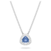 Swarovski Generation Blue Crystals Pendant in Rhodium