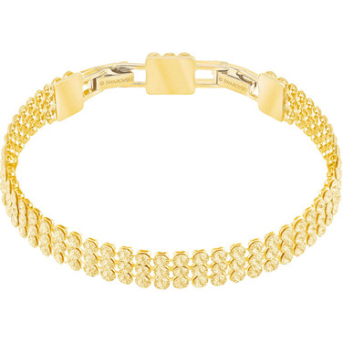 Swarovski Fit Crystal Mesh Bracelet, Yellow Gold