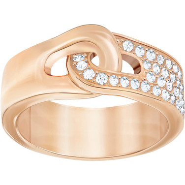 Swarovski Luxury Domed Rose Gold Ring
