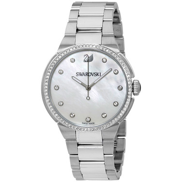 Swarovski Women's City White Watch with Stainless Steel Bracelet