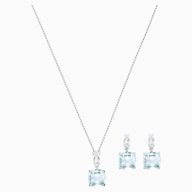 Swarovski ビンテージセット 5062148 Swarovski Vintage Set Drop Shape Necklace/Earrings CLEAR