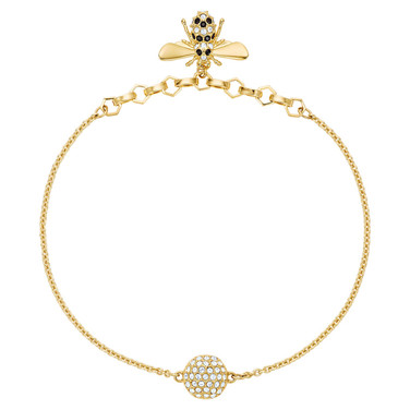 Swarovski Remix Collection Bracelet with Bee in Gold-Tone