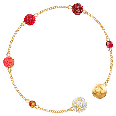 Swarovski Remix Collection Bracelet Strand with Red Balls, size L