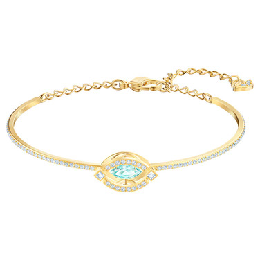 Swarovski Sparkling Dance Mint Crystal Bracelet in Rhodium
