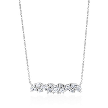 Crislu Flora Collection Necklace in Platinum