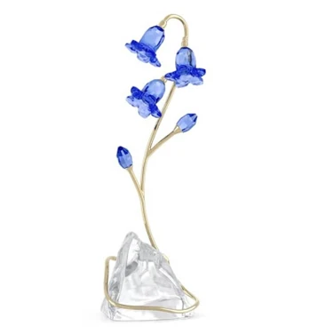 Swarovski Florere Blue Crystals Bellflower Crystal Figurine