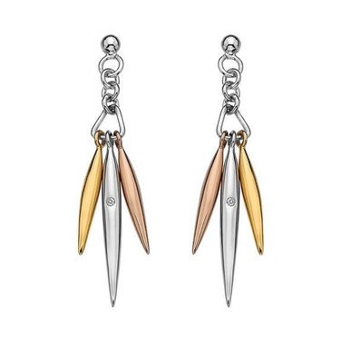 Hot Diamonds Tri-Tone Icicle Drop Earrings