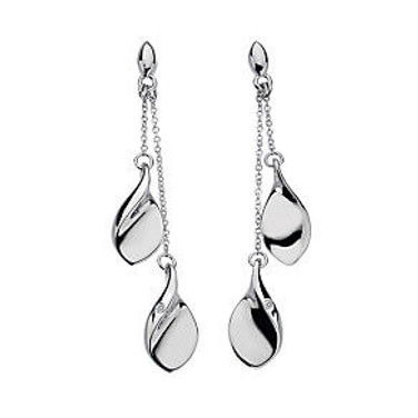 Hot Diamonds Teardrop Chain Earrings