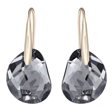 Swarovski Galet Black Pierced Earrings