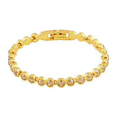 Swarovski Tennis Gold Bracelet