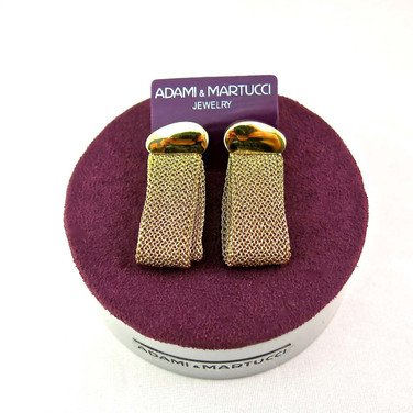 Adami & Martucci Gold Mesh Earrings