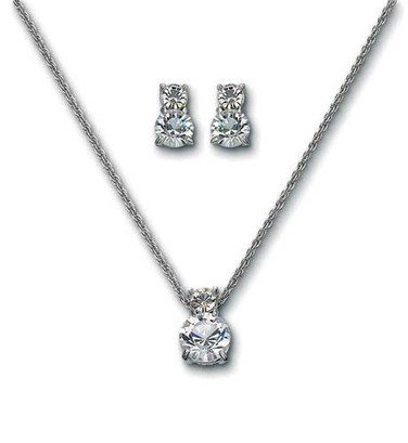 Swarovski Brilliance Set with White Crystals