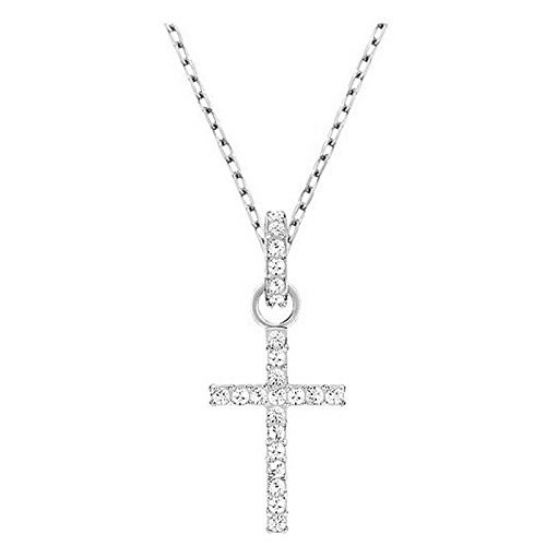 Swarovski Mini Cross Pendant in Rhodium