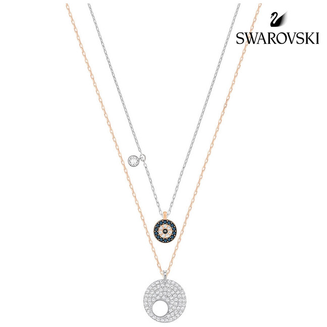 Swarovski Symbolic pendant, Evil eye, Blue, Mixed metal finish & Infinity  bracelet, Infinity and heart, White, Rhodium plated : Amazon.co.uk: Home &  Kitchen