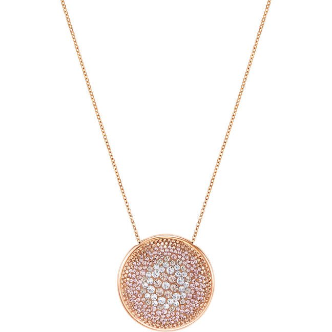 Swarovski Large Fun Pendant, Rose Gold