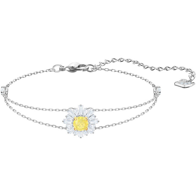 Swarovski Sunshine Canary Yellow Crystal Flower Bracelet