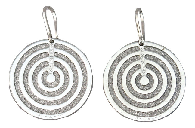 Rebecca Circle Earrings from Infinity Collection in Stainless Steel