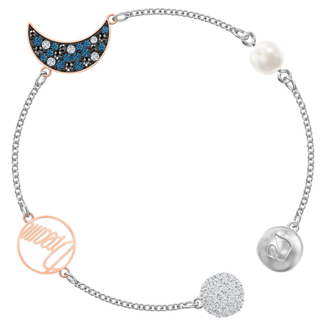 Swarovski Remix Collection Half-Moon and Pearl Bracelet 