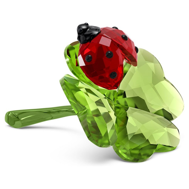 Swarovski Idyllia Ladybug and Clover Crystal Figurine