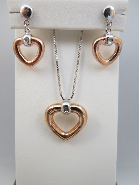 Hot Diamonds Bonded Heart Set 1