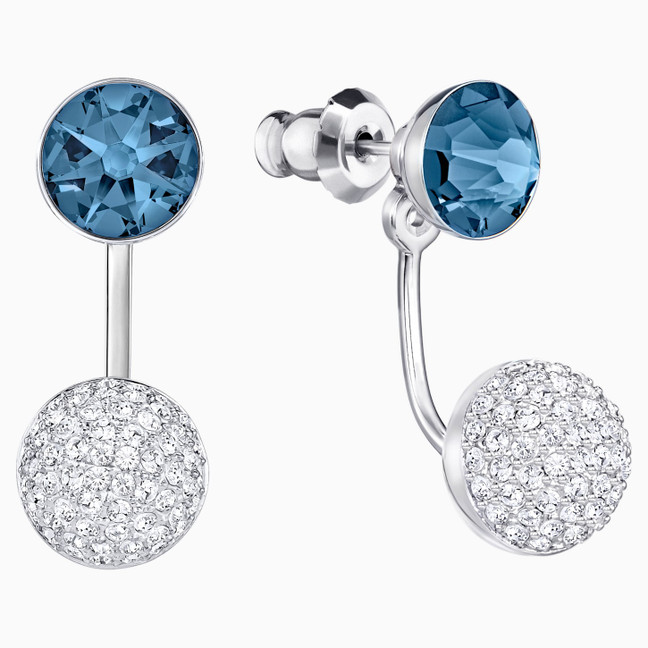 Swarovski Forward Earring Jackets, Blue