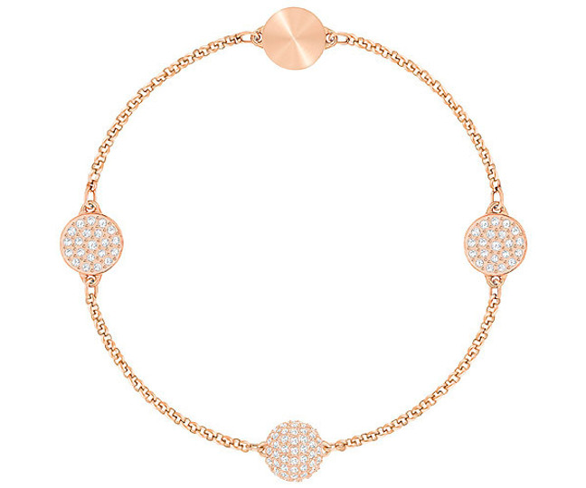 Swarovski Remix Collection Pave Circles Bracelet, Rose-Gold